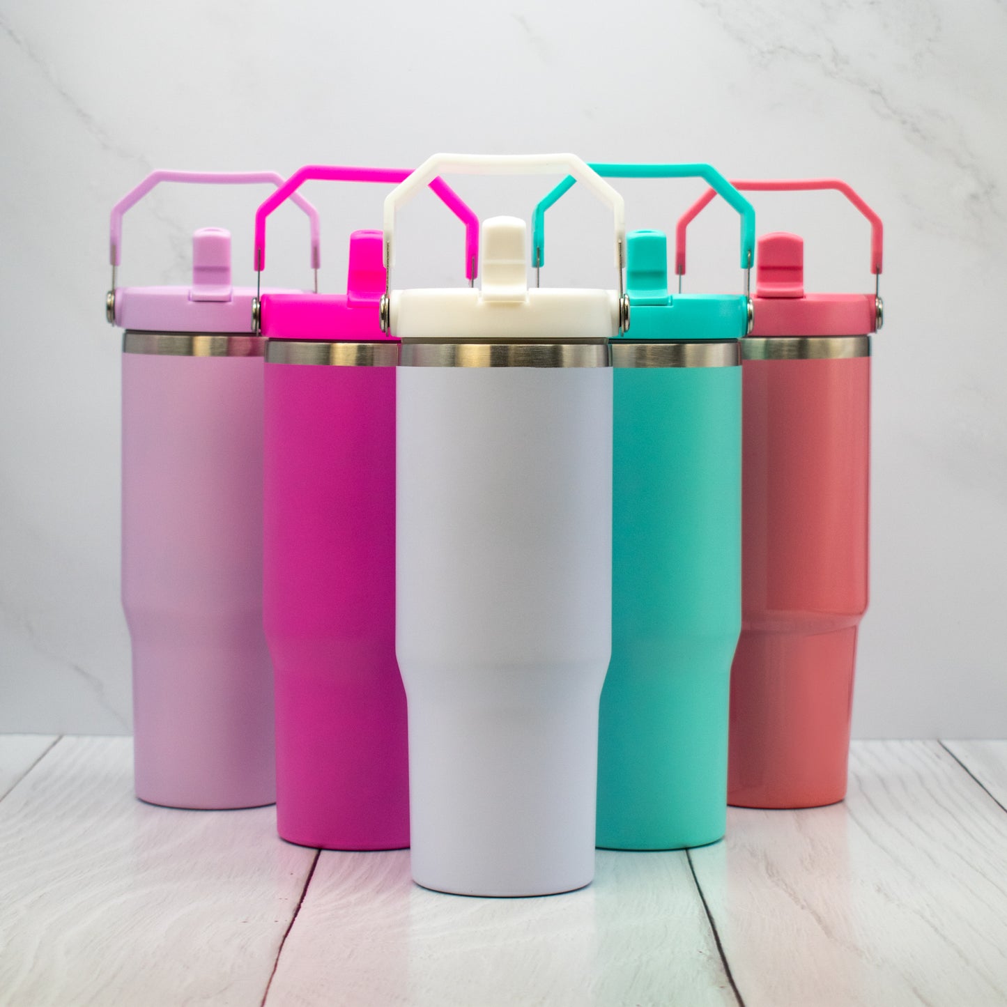 Sublimation Colored Sports Bottle With Top Handle