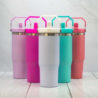 Sublimation Colored Sports Bottle With Top Handle