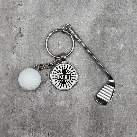 Sublimation Golf Keychain