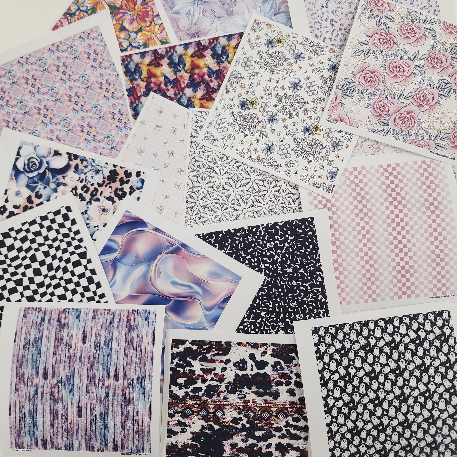 20pk of 4x4 Sublimation Pattern Squares – Vinyl Fun