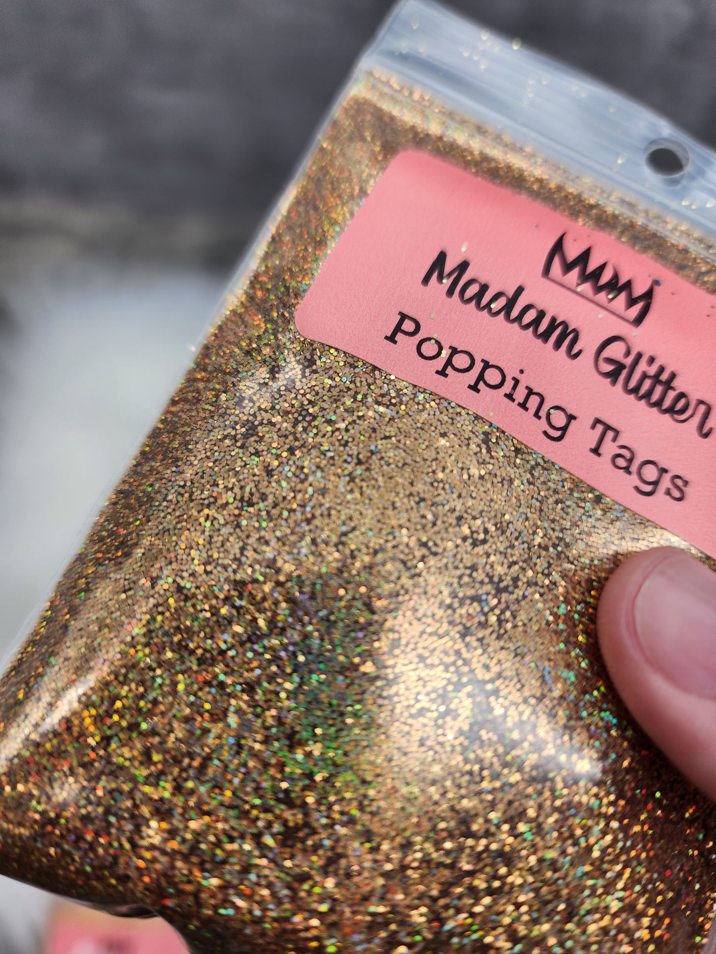 Popping Tags Glitter