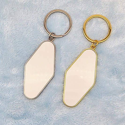 Sublimation Double Sided Motel Keychain