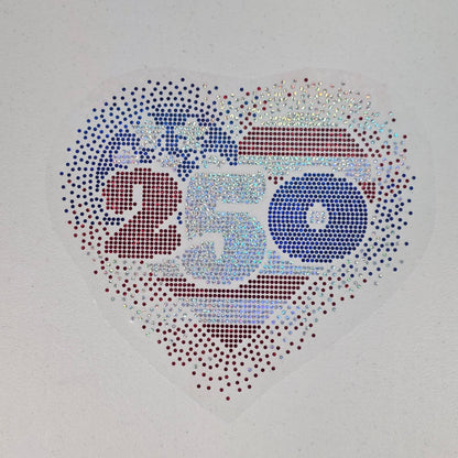 250 Heart-Spangled Holographic Transfer SP7
