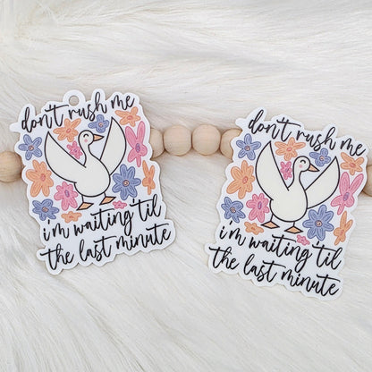 Don't Rush Me Bag Charm