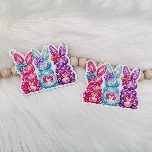 Easter Bunnies Bag Charm