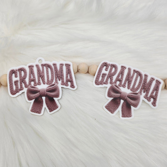 Grandma Yarn Bag Charm