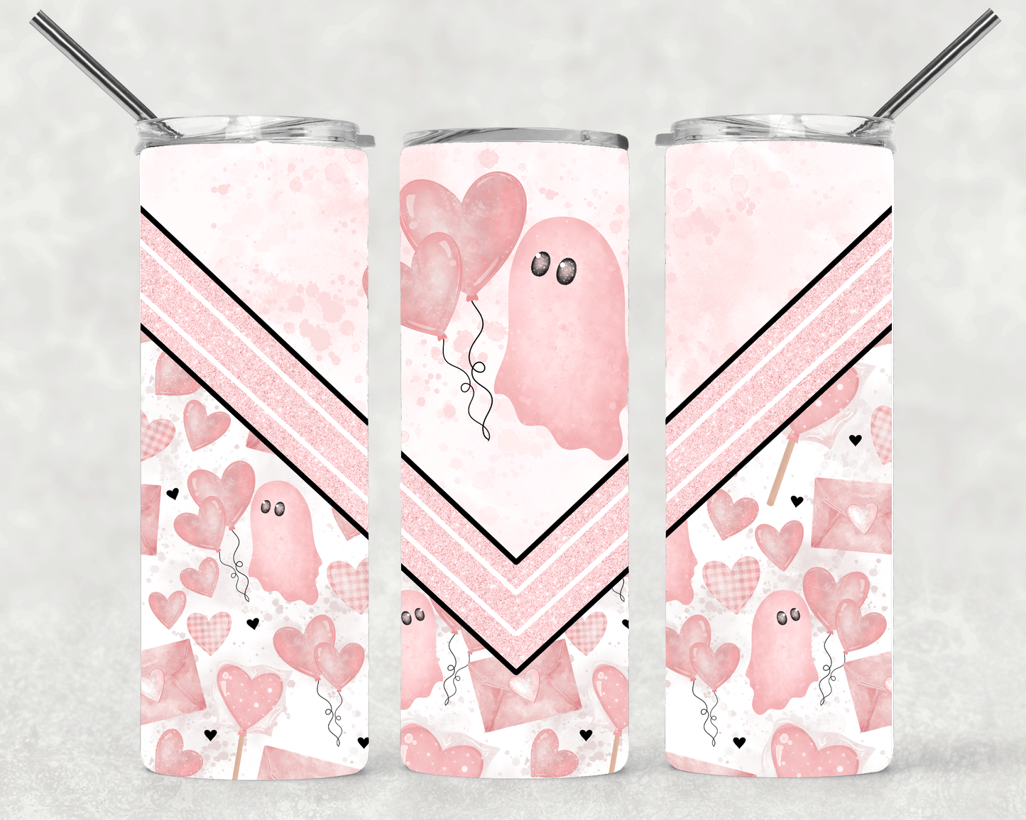 VDAY Ghost Wrap For Straight Tumbler-S221