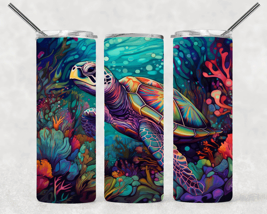 Sea Turtle Wrap For Straight Tumbler-S309