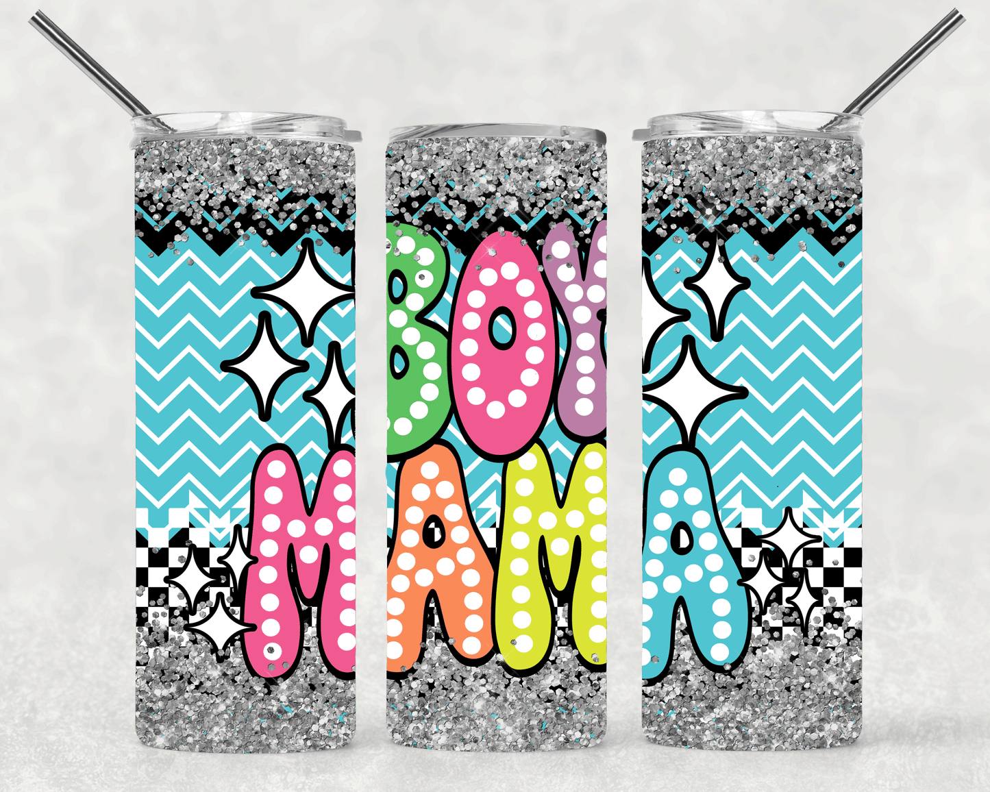 Boy Mama Wrap For Straight Tumbler-S384