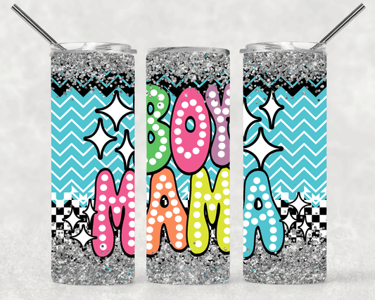 Boy Mama Wrap For Straight Tumbler-S384