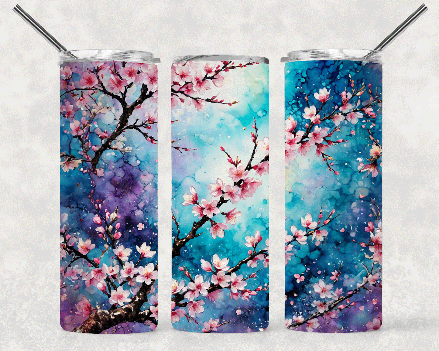 Cherry Blossom Wrap For Straight Tumbler-S391