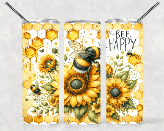 Bees Wrap For Straight Tumbler-S437