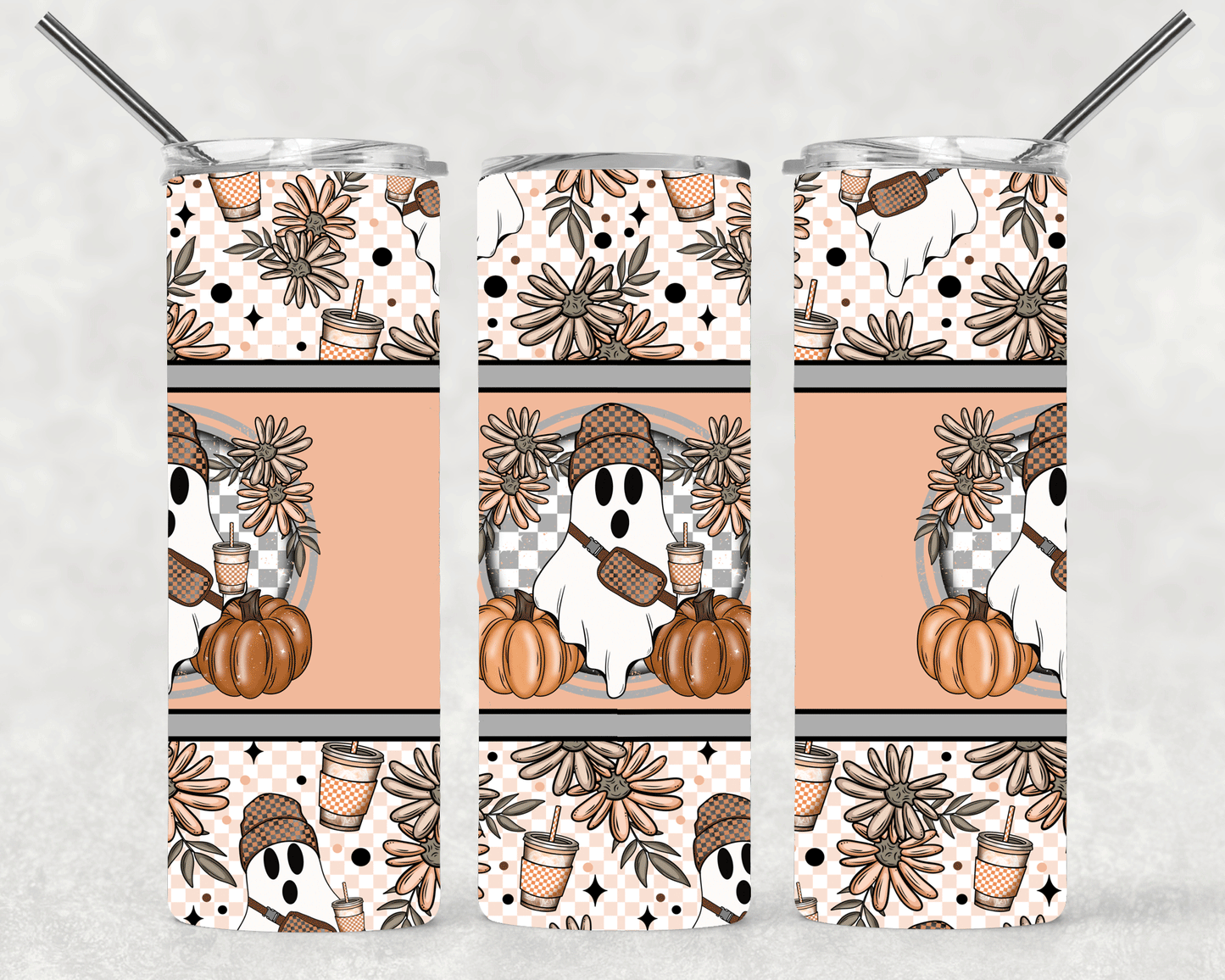 Cutey Ghost Wrap For Straight Tumbler-S438