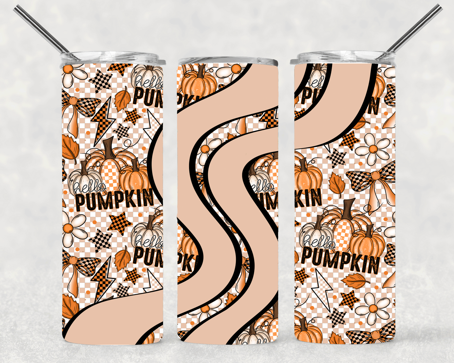 Pumpkins Wrap For Straight Tumbler-S440