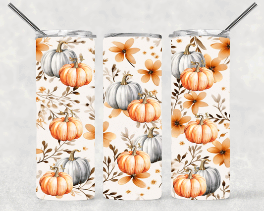 Vintage Pumpkins Wrap For Straight Tumbler-S445