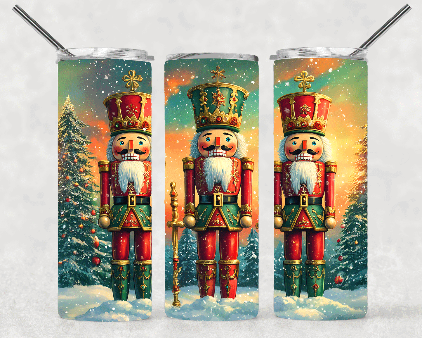 Nutcracker Wrap For Straight Tumbler-S463