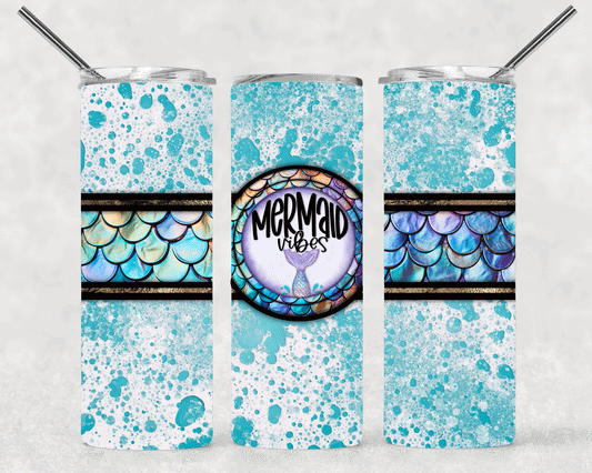 Mermaid Vibes Wrap For Straight Tumbler-S475