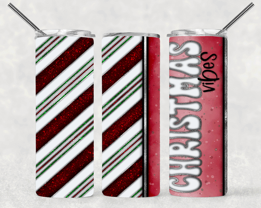 Christmas Vibes Wrap For Straight Tumbler-S480