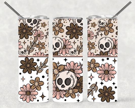 Skull Wrap For Straight Tumbler-S532