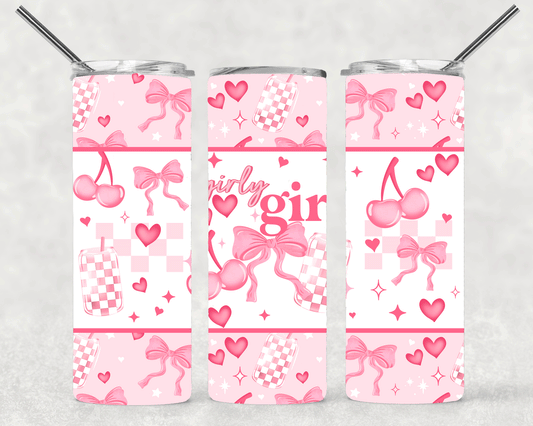 Girly Girl Wrap For Straight Tumbler-S533