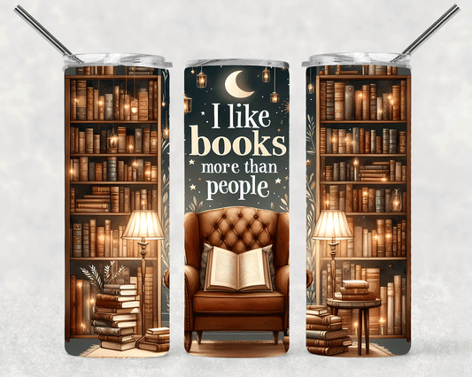 Books More Than People Wrap For Straight Tumbler-S552