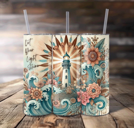 Let Your Light Shine For Straight Tumbler-S704