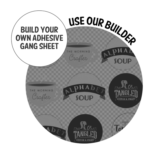 Build Your Own Adhesive Gang Sheet - New Sizes