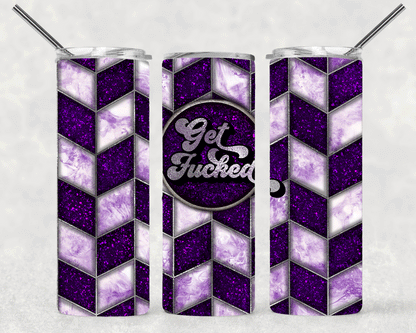 Purple Glitter Wrap For Straight Tumbler-SW2