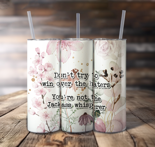 Hater Floral Wrap For Straight Tumbler-S748