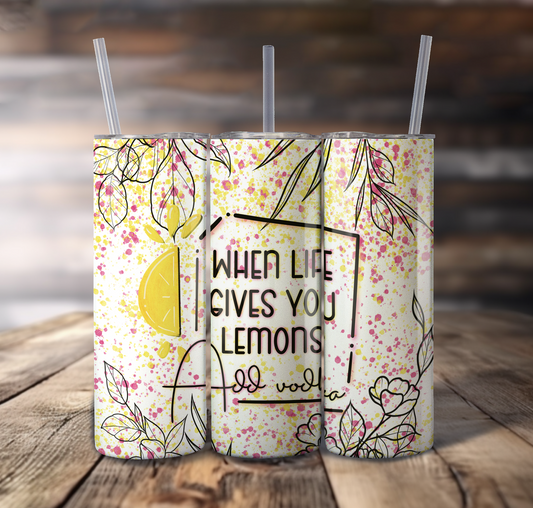 Life Gives You Lemons Wrap For Straight Tumbler-S749