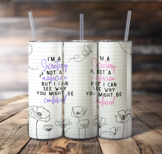 Not A Secretary Wrap For Straight Tumbler-S752