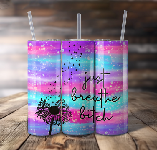 Just Breathe Wrap For Straight Tumbler-S753
