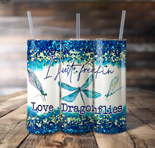 Dragonflies Wrap For Straight Tumbler-S757