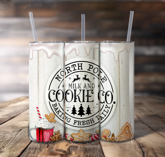 Santa's Cookies Wrap For Straight Tumbler-S762
