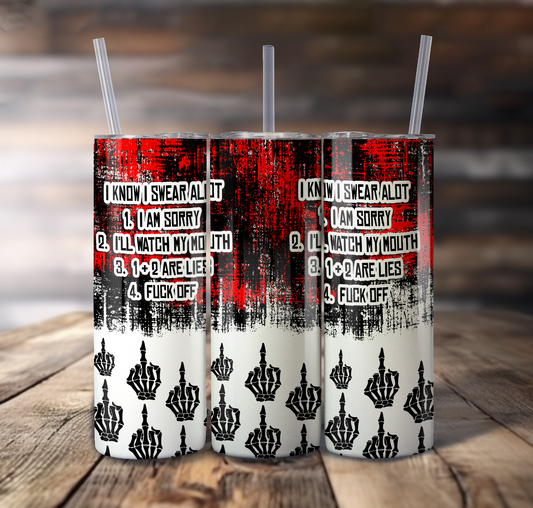 Swearing Wrap For Straight Tumbler-S771