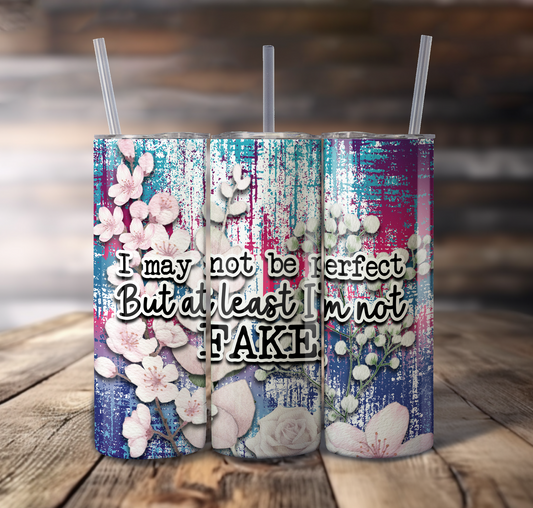 Not Perfect Floral Wrap For Straight Tumbler-S772
