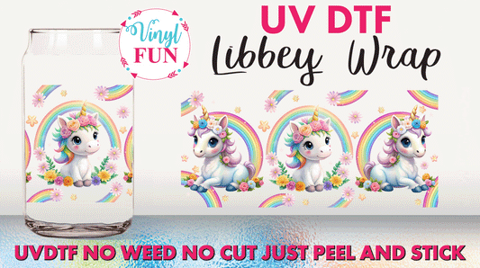 Unicorns UVDTF Libbey Glass Wrap - UV276
