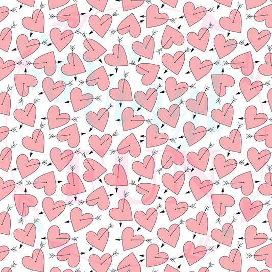 Pink Hearts Pattern