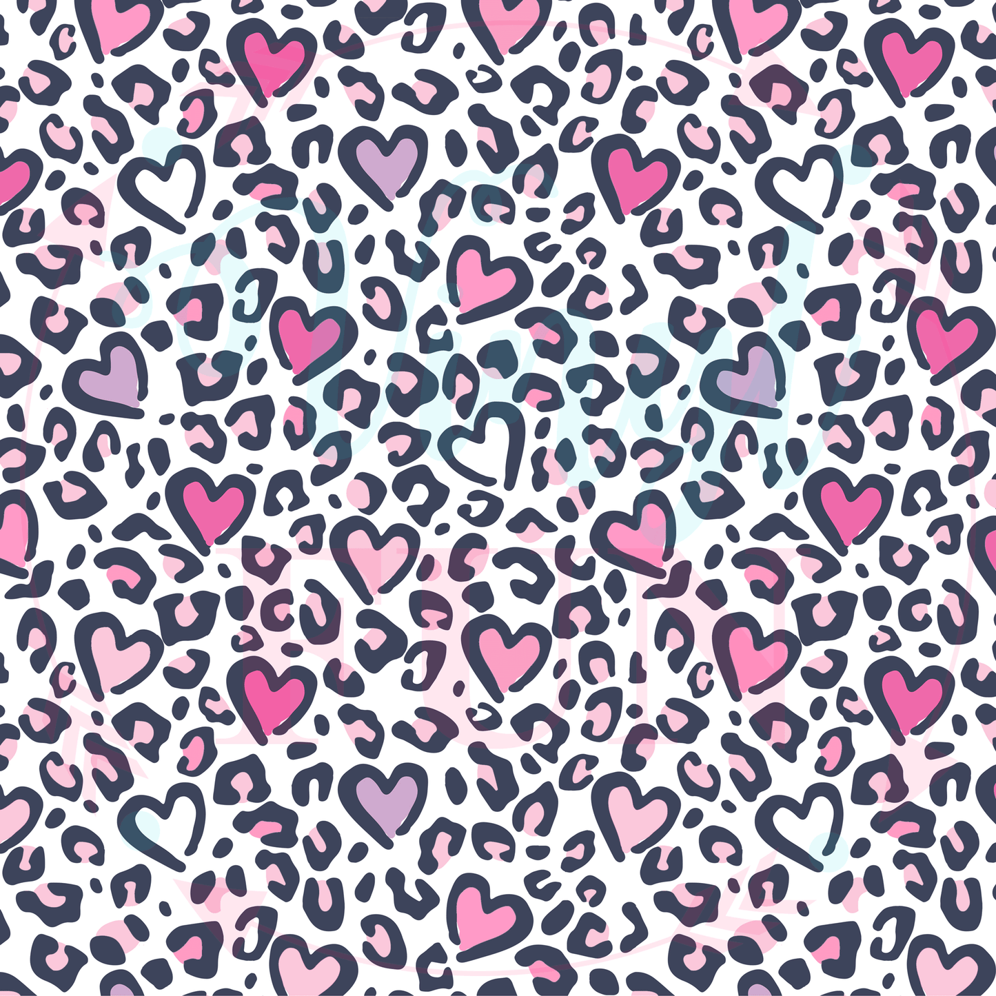 Leopard Hearts Pattern