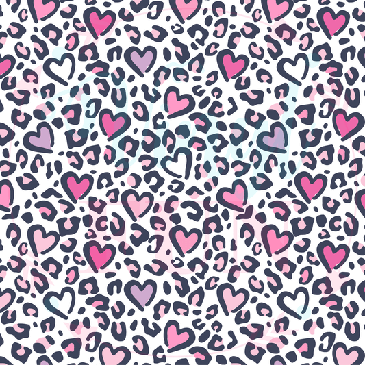 Leopard Hearts Pattern