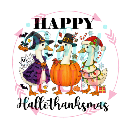 UVDTF Happy Hallothankmas Decal -XM18