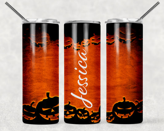 Jackolantern Wrap For Straight Tumbler-15