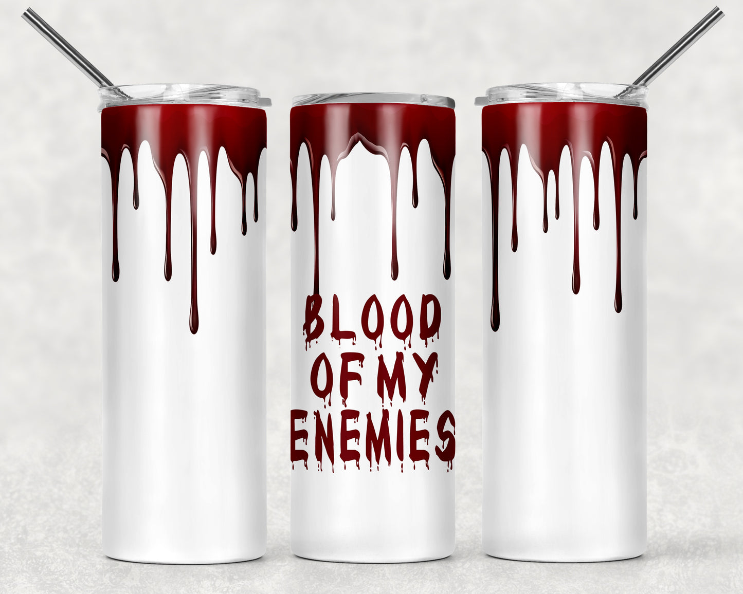 Enemy Blood Wrap For Straight Tumbler-150