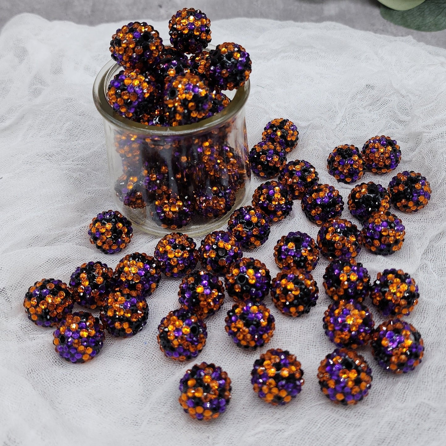 Rhinestone Beads - 10PK