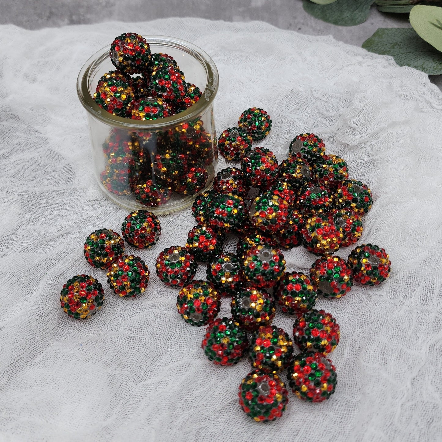 Rhinestone Beads - 10PK