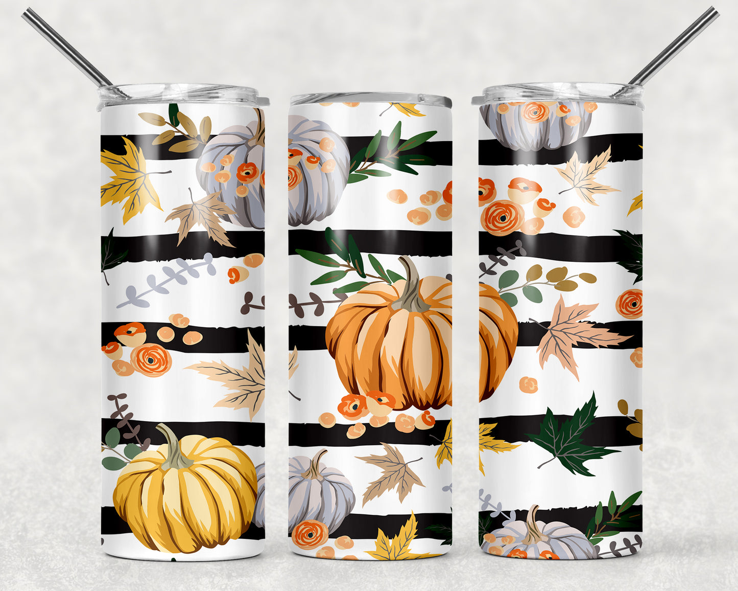 Fall Pattern Wrap For Straight Tumbler-176