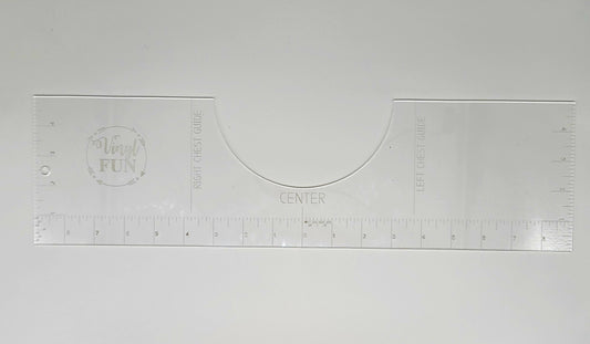 Acrylic T-shirt Alignment Ruler