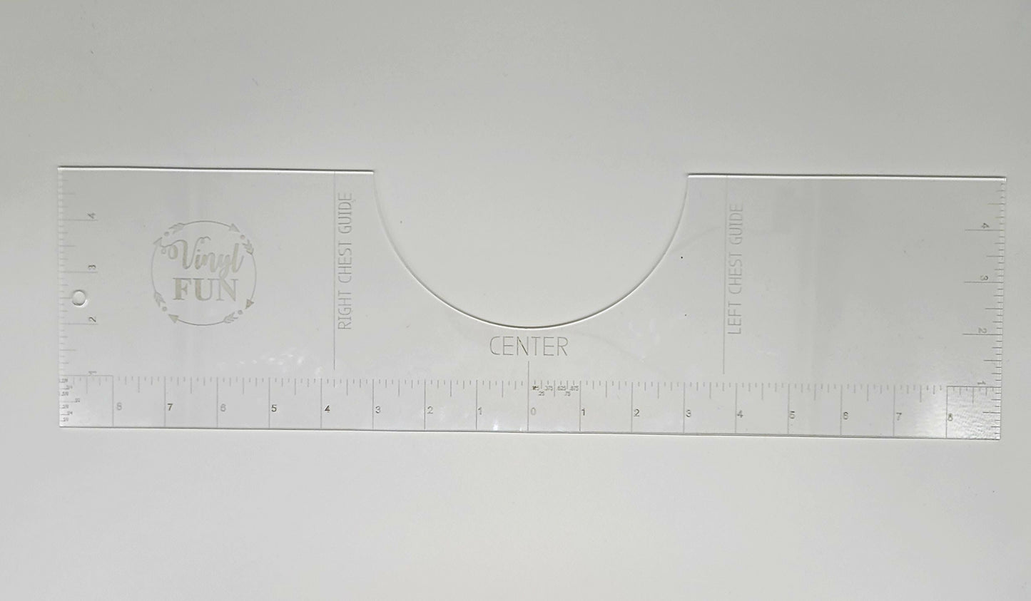 Acrylic T-shirt Alignment Ruler