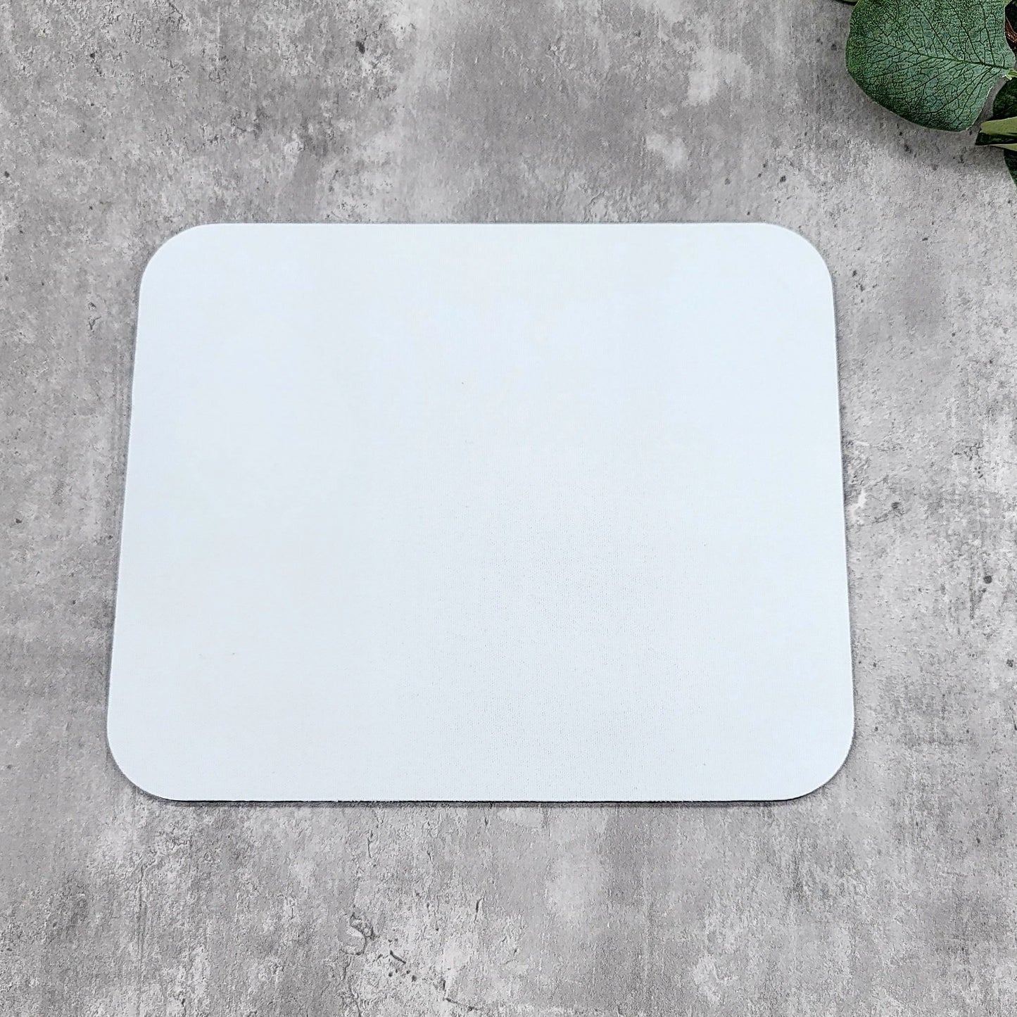 Sublimatable White Rectangle Neoprene Mouse Pad