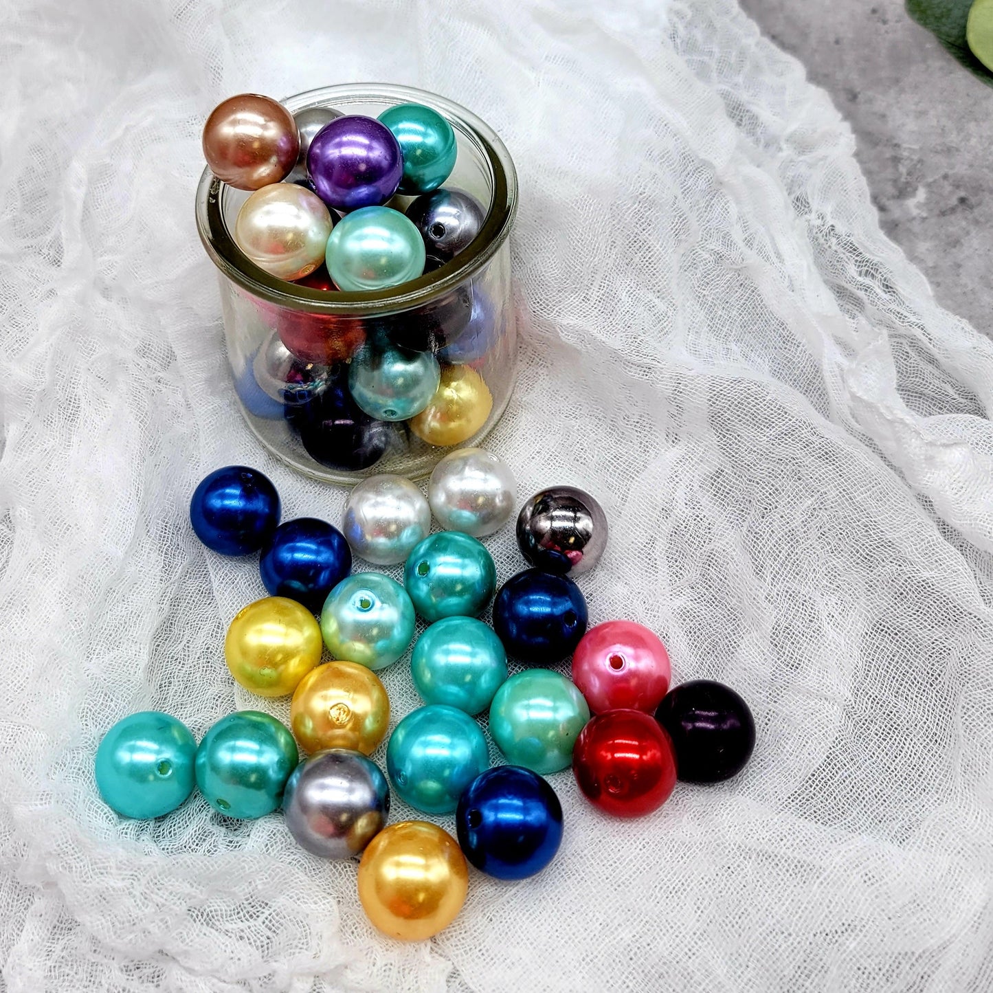 Metallic Colored Beads - 10PK